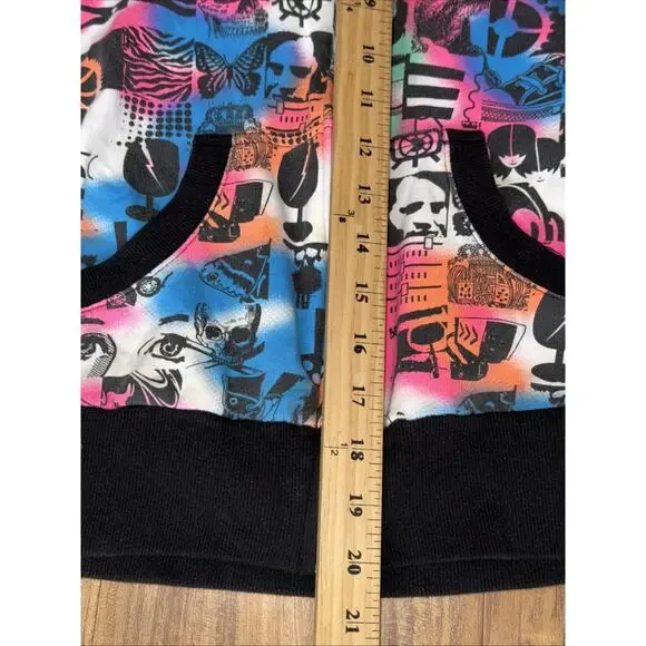 LA Kitty Womens Full Zip Graphic Hoodie Zip Sweatshirt Graphic Small - Picture 6 of 6